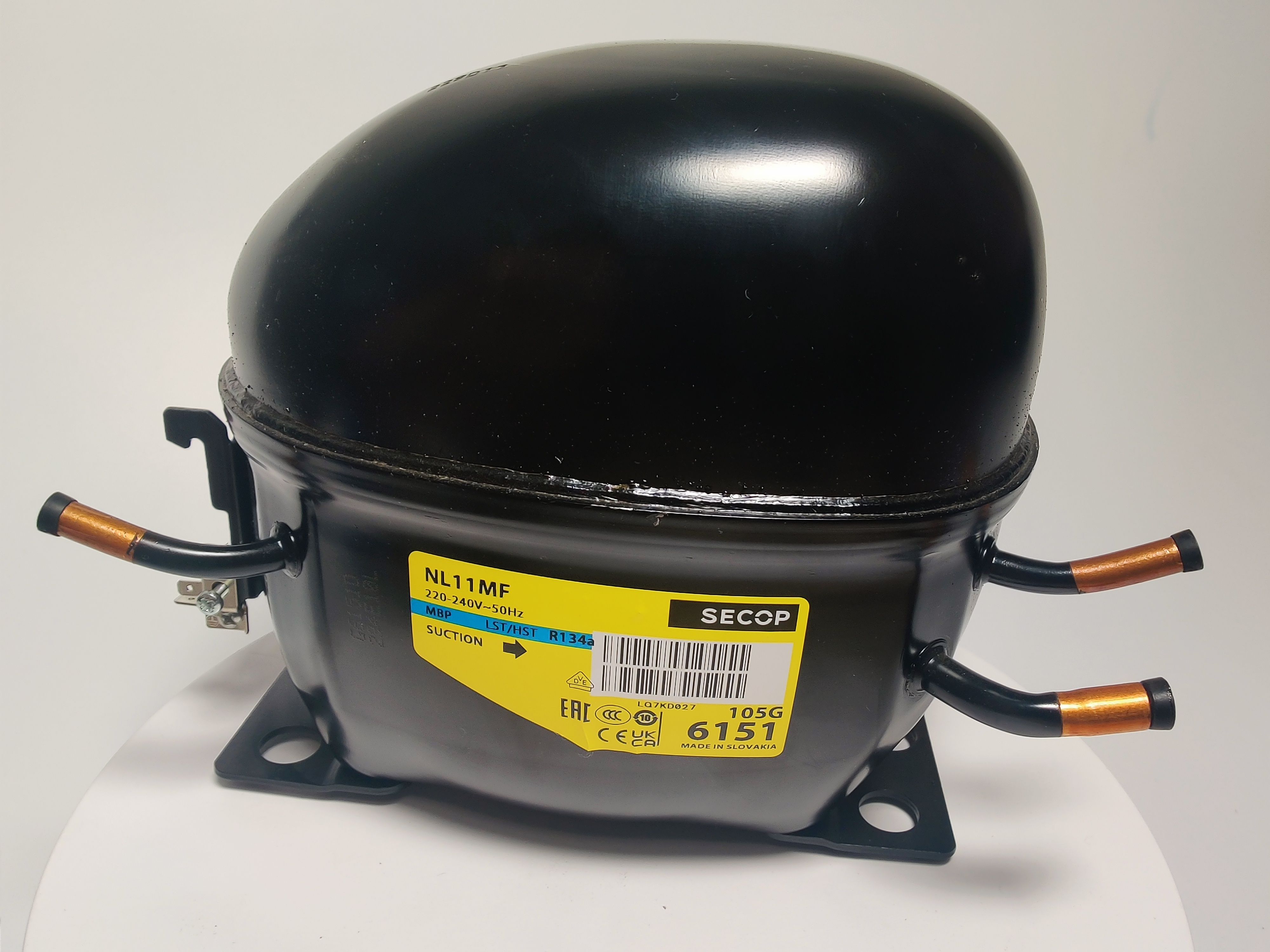 Компрессор NL11MF (R134A) 621Вт код 105G6151 (Secop) Среднетемпературный