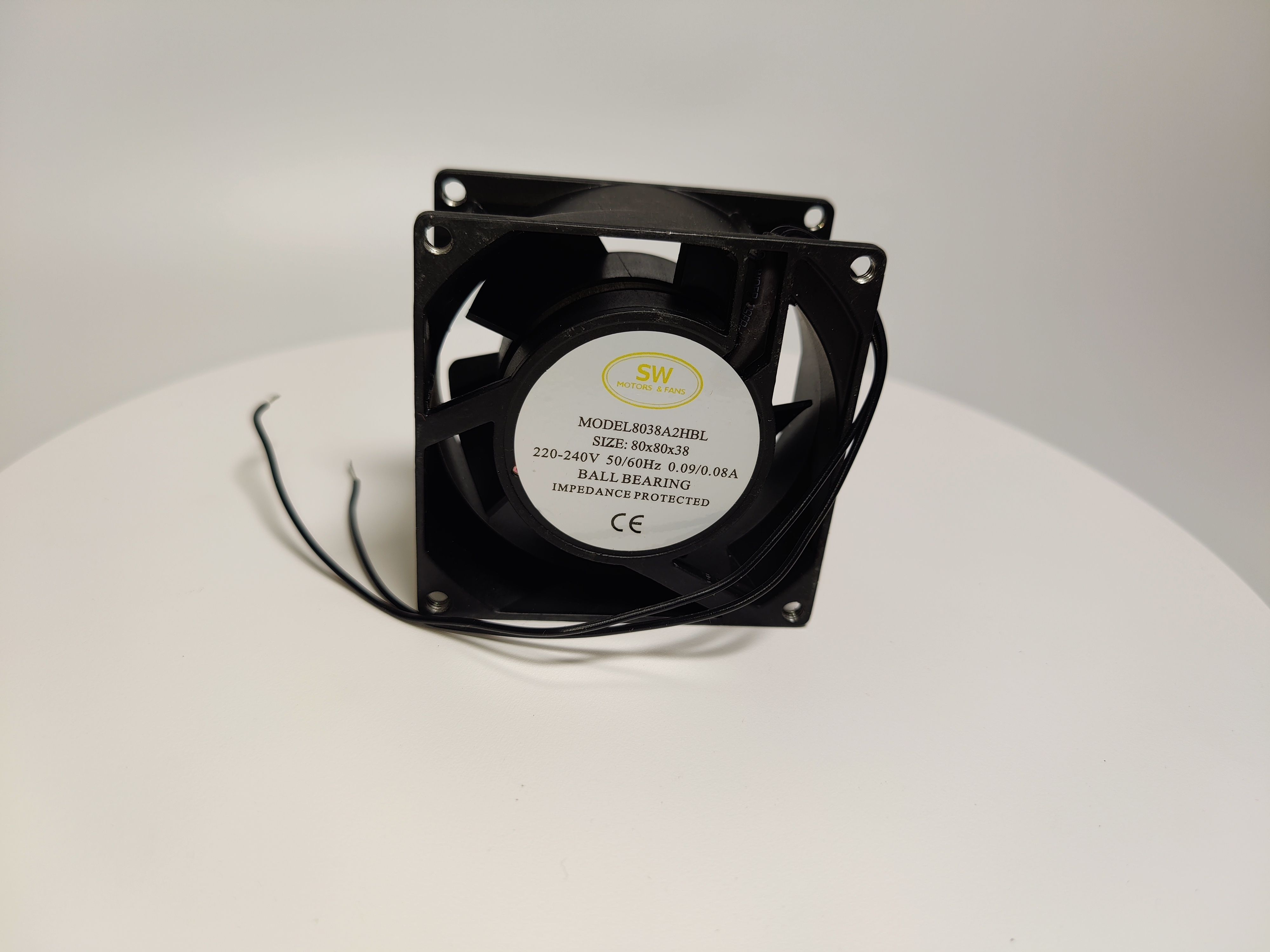 Вентилятор осевой YZ 80*80*38 BL 220V, 16W Абат 60430, 70779, 11834