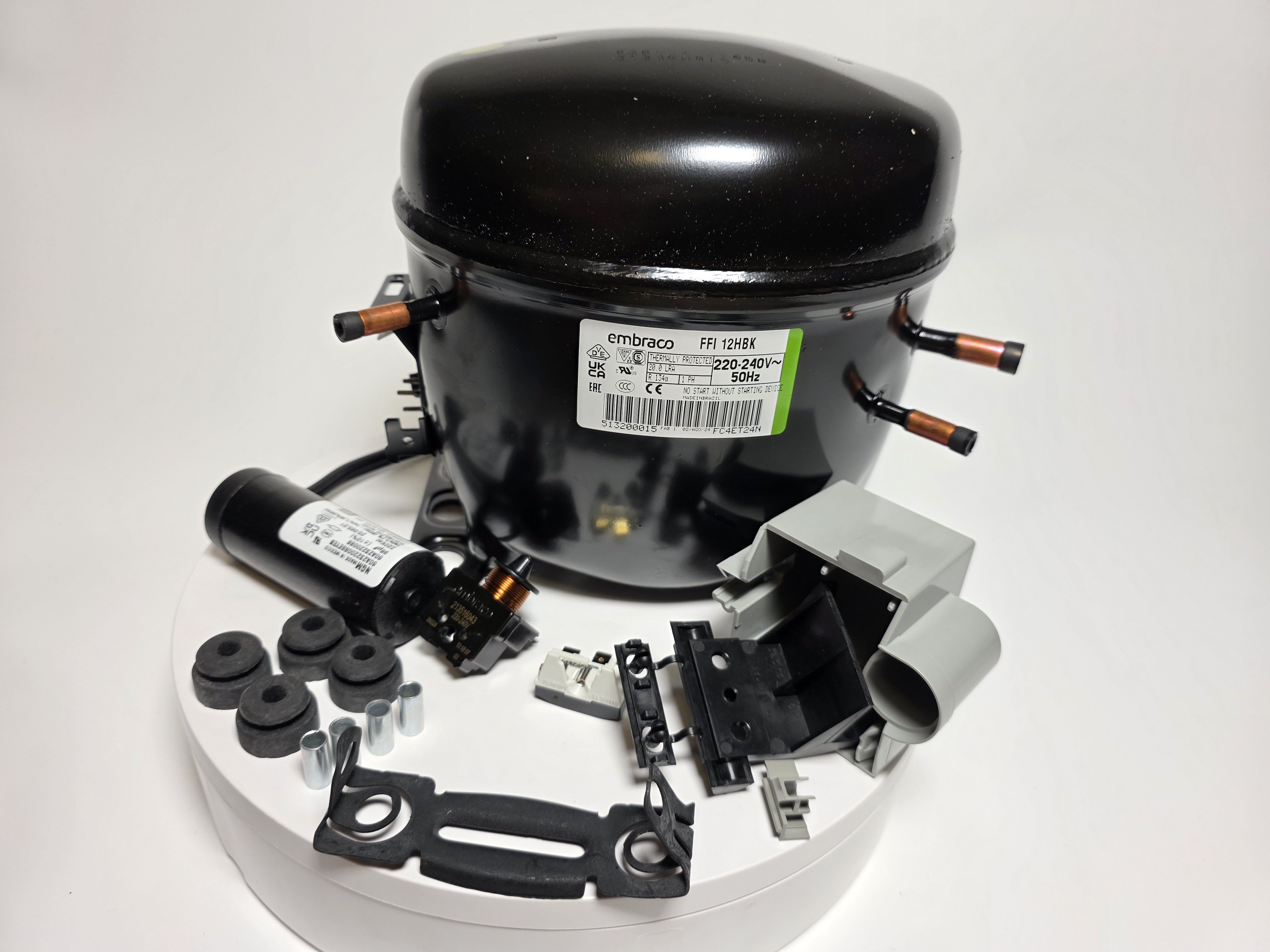 Компрессор FFI 12HBK R134a Embraco 319Вт широкодиапазонный LBP MBP HBP