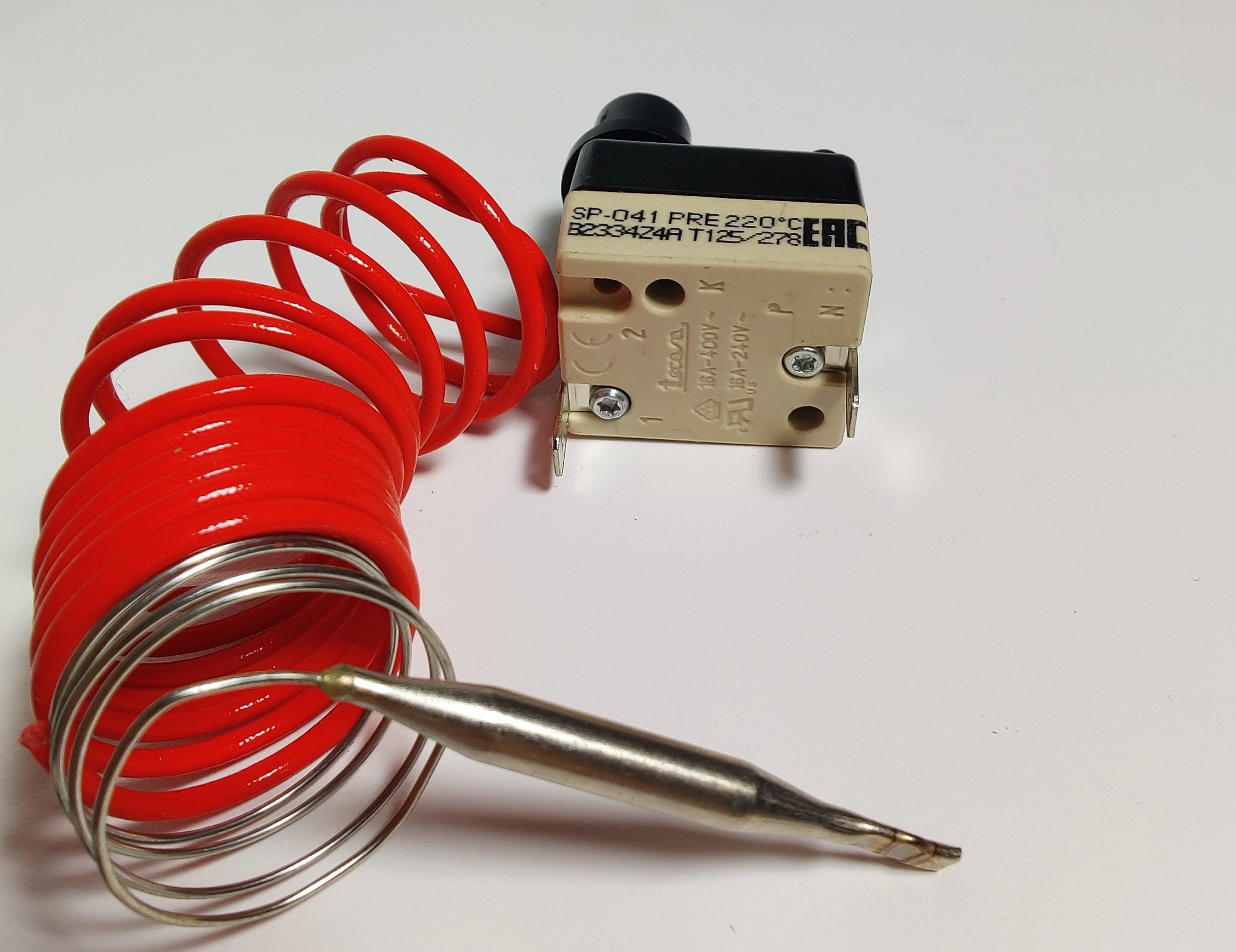 Термоограничитель SP041PRE 220*C TECASA (защитный) Абат ЭФК код 120000006535