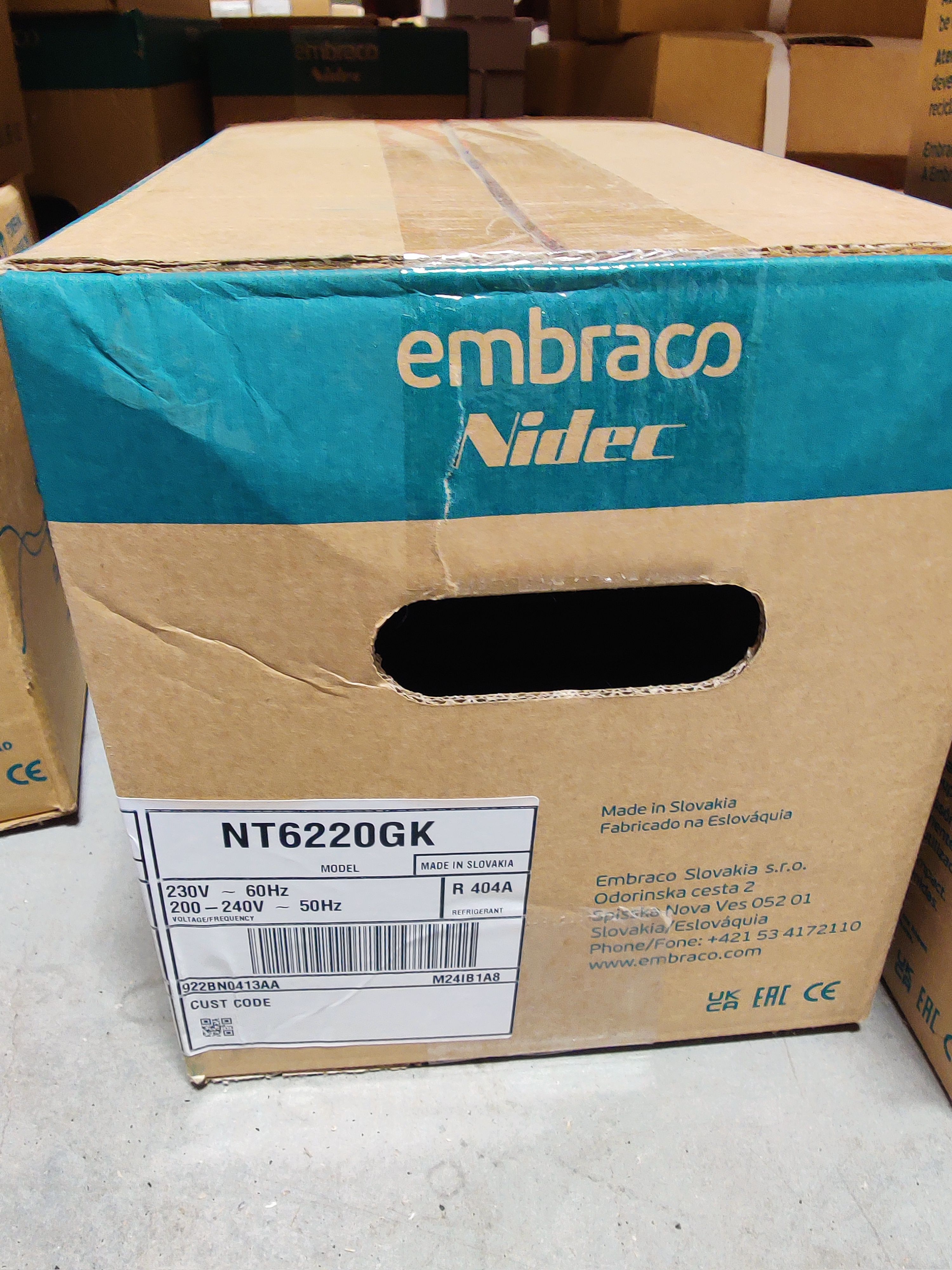 Компрессор NT6220GK R404A 1215Вт Embraco код 922BN0413AA MBP