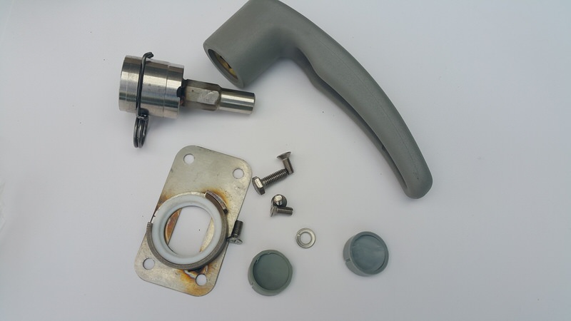 Ремкомплект замка ПКА6-13П с ручкой, шт