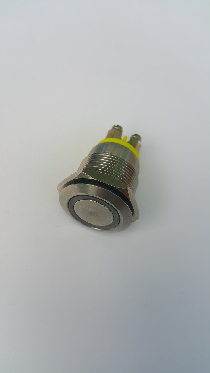 Переключатель светодиодный (зеленый) LANGIR (LED switch L19M-F-N-S-R-G 6V + кольцо O-ring)10408120