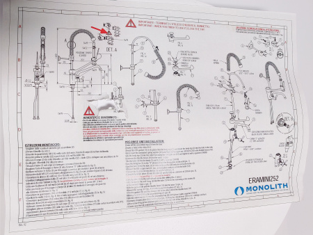 Устройство душирующее ERAMINI252 Monolith R0201020252