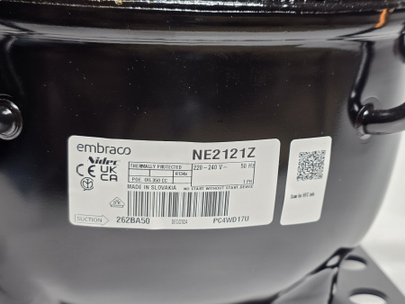 компрессор NE 2121Z R134a Embraco 251Вт LBP код 262BA50M2AJ