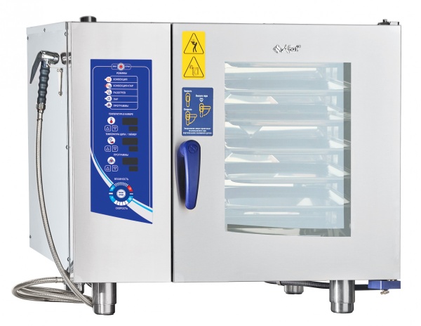 Пароконвектомат ПКА 6-1/1ПМ2 (лицо нерж.) 