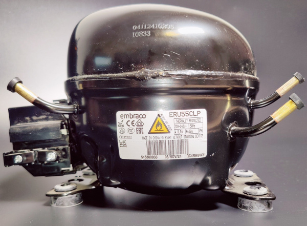Компрессор ERU 55 CLP R600a 160Вт Низкотемпературный LBP Embraco Aspera