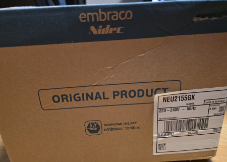 Компрессор NEU 2155 GK R404A Embraco Aspera 655Вт код 954FA51M1AJ