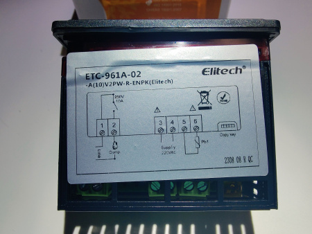 Контроллер Elitech ЕТС 961 (ETC-961A-02) 1 датчик