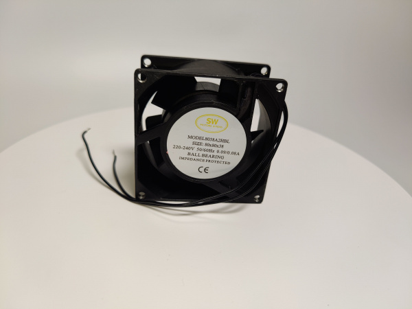 Вентилятор осевой YZ 80*80*38 BL 220V, 16W Абат 60430, 70779, 11834