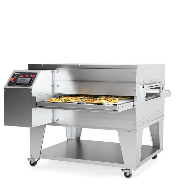 Конвейерная печь для пиццы ПЭК-800/2 с дверцей 