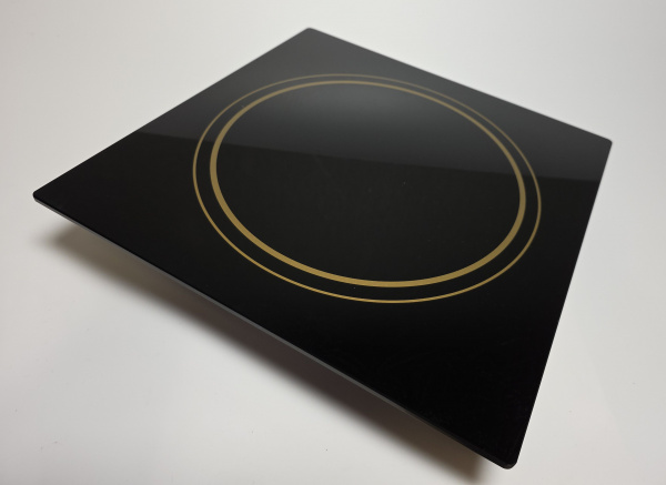 Стекло Luxstahl 340х340х6мм для индукционной плиты усиленное