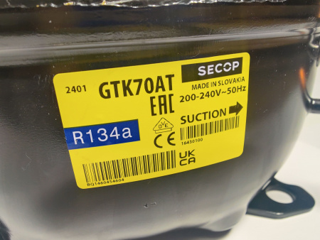 Компрессор GTK70AT, 205вт R134a SECOP (Danfoss) код 2306