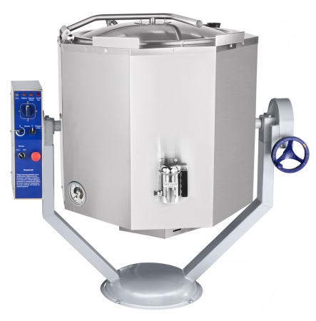 Котел пищеварочный КПЭМ-160-ОМР со сливным краном 