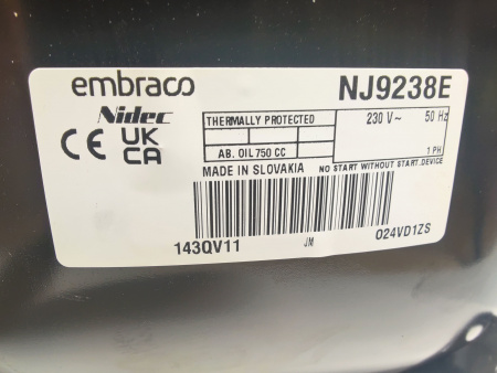 Компрессор NJ9238Е R22 Embraco Aspera 2,490 кВт MBP, HBP