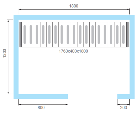 Комплект стеллажей для КХН-4,41