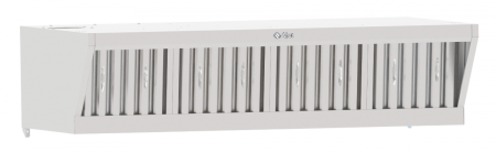 Зонт вытяжной встраиваемый ЗВВ-1500П с пароконденсатором 