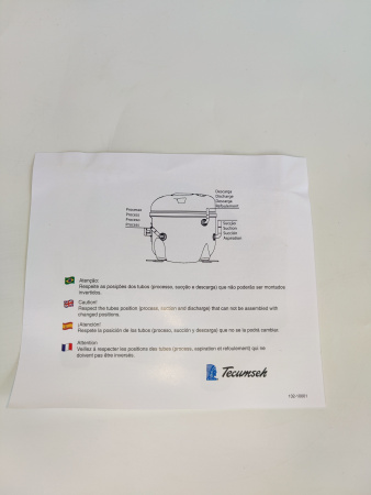 Компрессор AE 4440E-FZ1A (R22A) 967Вт код AE-1803-E (Tecumseh)