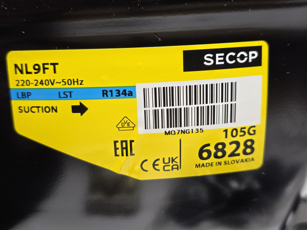 Компрессор NL9FT R134a 219Вт LBP SECOP код 105G6828