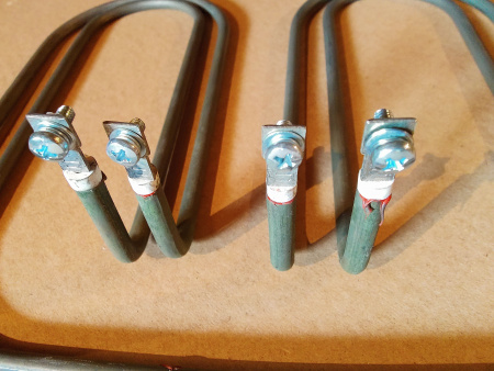 Комплект Тэнов для конфорки КЭТ 0,09 2,5кВт (конфорка 2-ух тэновая) Тэны 130,146