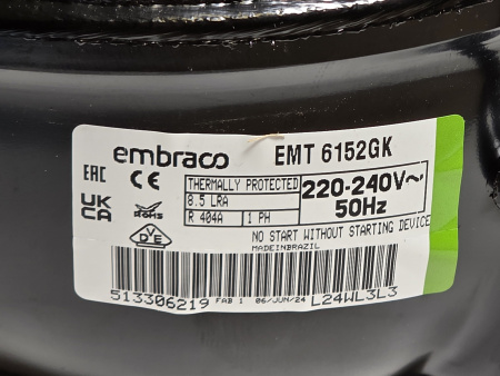 Компрессор EMT6152GK R404A Embraco 449Вт MBP