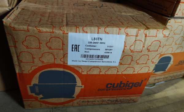 Компрессор L 88 TN R22 CUBIGEL 1140Вт MBP/HBP