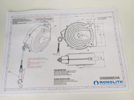 Душирующее устройство на катушке MONOLITH код SR000000034А (шланг 10м)