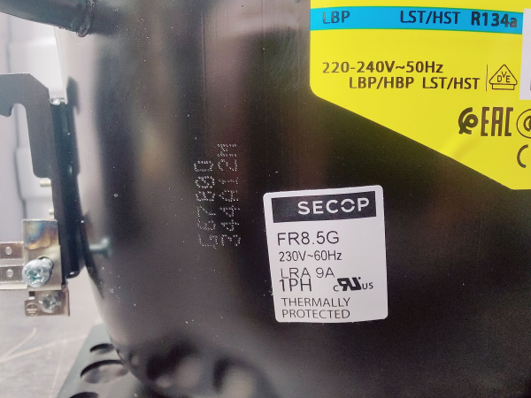 Компрессор FR 8.5 G R-134A 434Вт код 103G6780 LBP, MBP Secop