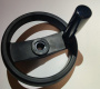 Штурвал сковороды с ручкой в сборе Абат (Черный) код 1804