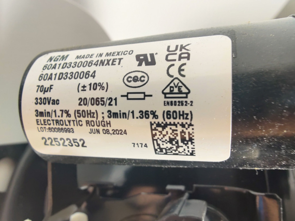 Компрессор NEK6187Z R134a 971Вт HBP Embraco Aspera код 268JA51M1AJ