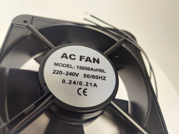 Вентилятор ROHS 150х150х50 AC FAN model 15050A2HSL код LY 15051