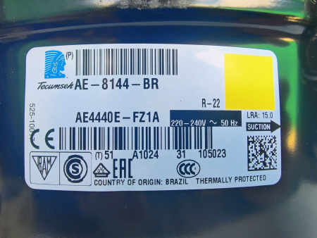 Компрессор AE 4440E-FZ1A (R22A) 967Вт код AE-1803-E (Tecumseh)