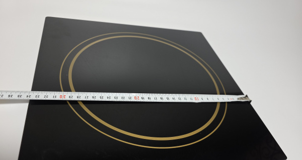 Стекло Luxstahl 340х340х6мм для индукционной плиты усиленное