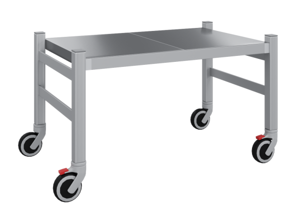 Подтоварник LOAD.ME.EXTRA INOX, В350, Г500 на колёсах