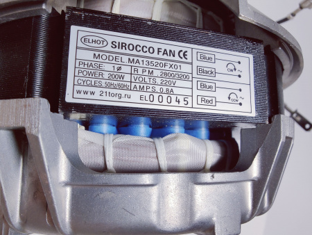 Двигатель конвекционной печи АБАТ FX01 вал 10мм (КЭП4,6,10) СТ80.OVEN.M2E NEW