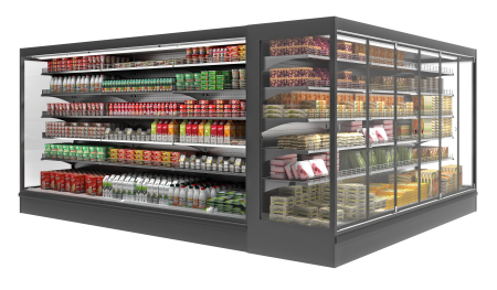 Пристенные охлаждаемые стеллажи POLAIR Monte MH