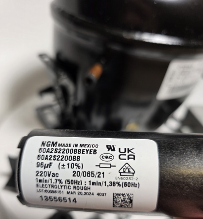 Компрессор FFI 12HBK R134a Embraco 319Вт широкодиапазонный LBP MBP HBP