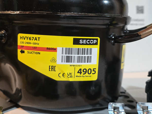 Компрессор HVY67AT 107вт R600a SECOP (Danfoss) код RP8GA028 LBP Словакия