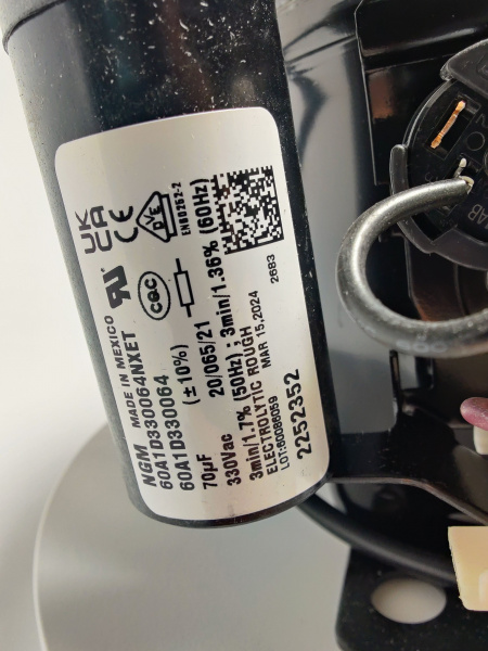 Компрессор NEU2140GK R404A Embraco Aspera 486Вт код 958JA51M1AJ