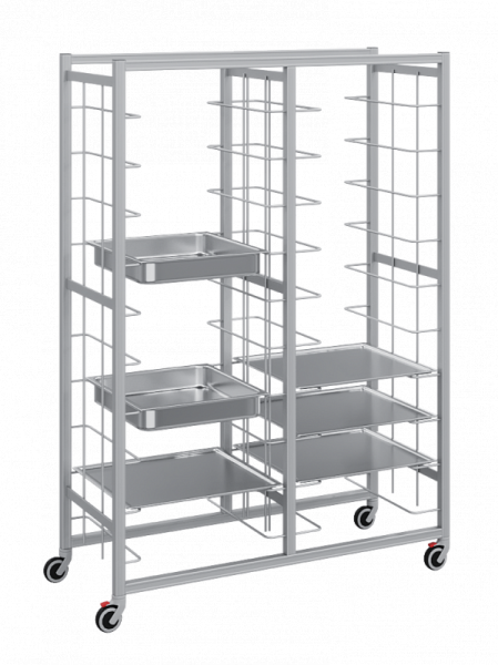 Мобильные тележки KG под GN подносы, В 1600 мм
