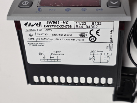 Контроллер eliwell EW961 -HS датчик-1шт Италия Серый