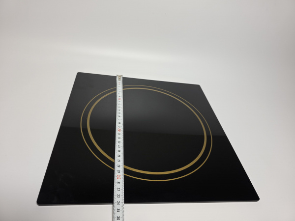 Стекло Luxstahl 340х340х6мм для индукционной плиты усиленное