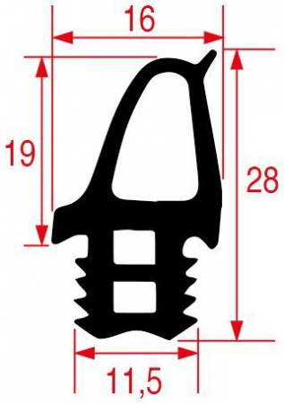 Уплотнитель Retigo AX00-0034 405х405 №893