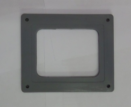 Прокладка лампы освещения 97х82 мм тв. 45 ед. силикон. ШорА св.-серая