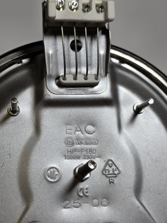 Конфорка бытовая 180мм 1500Вт WEBO универсальная