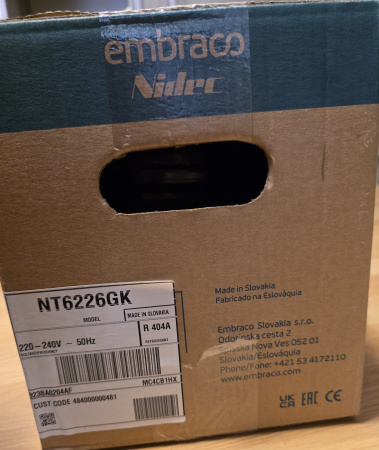 Компрессор NT 6226GK R404a Embraco 3252Вт MBP код 923BA0204AF