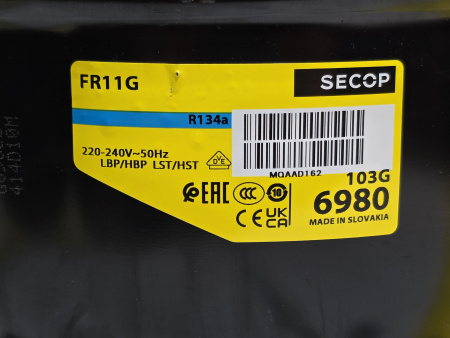 Компрессор FR11G Secop R134A 966Вт код 103G6980 LBP / MBP