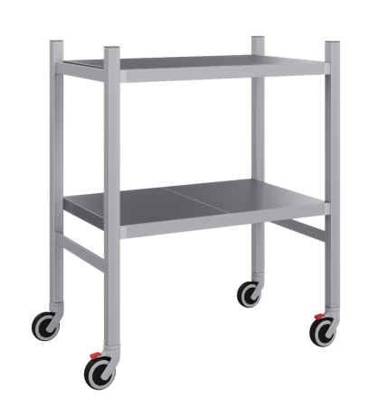 Мобильный стеллаж-тележка LOAD.ME.MOBILE INOX, 2 яруса, Г500, В900