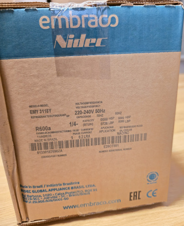 Компрессор EMY 3118Y R600 Embraco 212Вт LBP