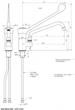 Смеситель MONOLITH R 0201020255 Италия